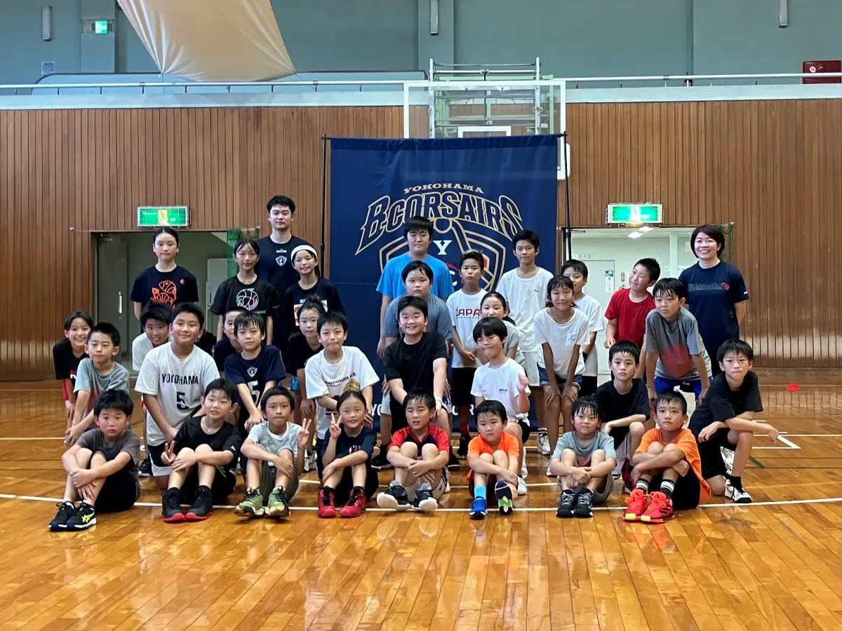 Bリーグ「横浜ビー・コルセアーズ」大庭選手が鎌倉の小学生にバスケ指導！ | 面白法人カヤック